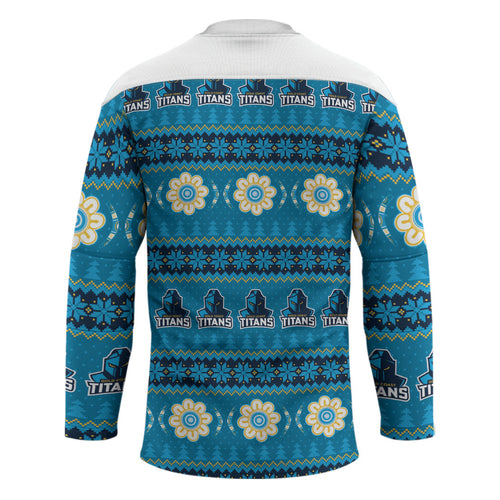 Titans Rugby Christmas Hockey Jersey Aboriginal Seamless Cardigan Inspired