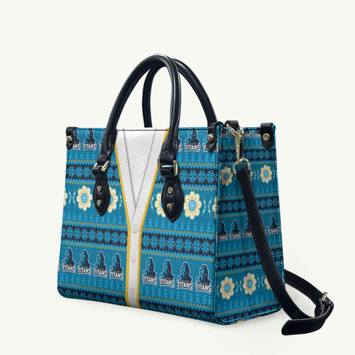 Titans Rugby Christmas Leather Bag Aboriginal Seamless Cardigan Inspired