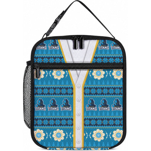 Titans Rugby Christmas Lunch Bag Aboriginal Seamless Cardigan Inspired
