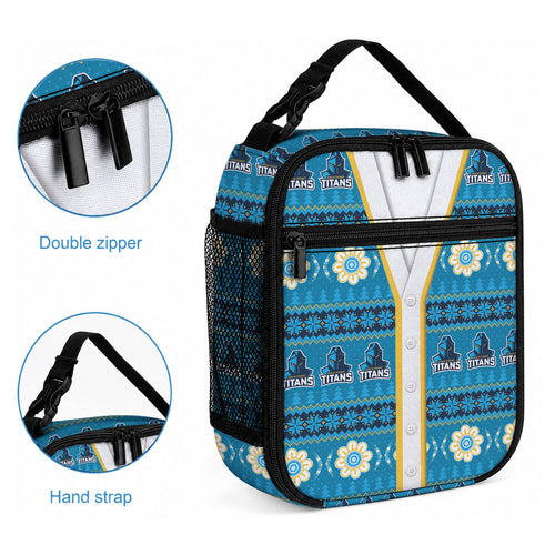 Titans Rugby Christmas Lunch Bag Aboriginal Seamless Cardigan Inspired