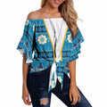 Titans Rugby Christmas Off Shoulder Wrap Waist Top Aboriginal Seamless Cardigan Inspired