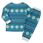 Titans Rugby Christmas Pajama Set Aboriginal Seamless Cardigan Inspired
