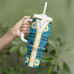 Titans Rugby Christmas Tumbler With Handle Aboriginal Seamless Cardigan Inspired