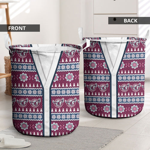 Sea Eagles Rugby Christmas Laundry Basket Aboriginal Seamless Cardigan Inspired