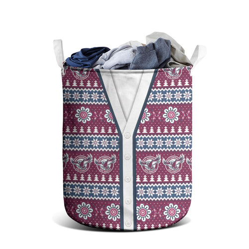 Sea Eagles Rugby Christmas Laundry Basket Aboriginal Seamless Cardigan Inspired