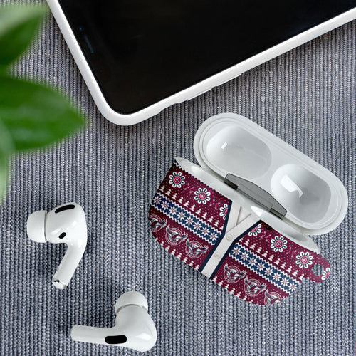 Sea Eagles Rugby Christmas AirPods Case Aboriginal Seamless Cardigan Inspired