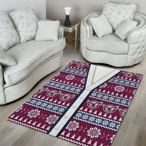 Sea Eagles Rugby Christmas Area Rug Aboriginal Seamless Cardigan Inspired