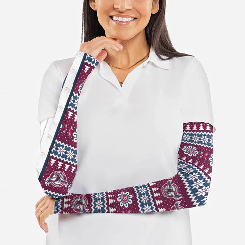 Sea Eagles Rugby Christmas Arm Sleeves Aboriginal Seamless Cardigan Inspired