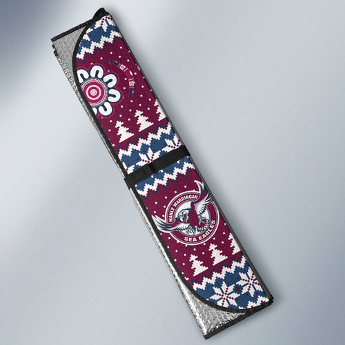 Sea Eagles Rugby Christmas Auto Sun Shade Aboriginal Seamless Cardigan Inspired
