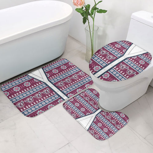 Sea Eagles Rugby Christmas Bathroom Set Aboriginal Seamless Cardigan Inspired