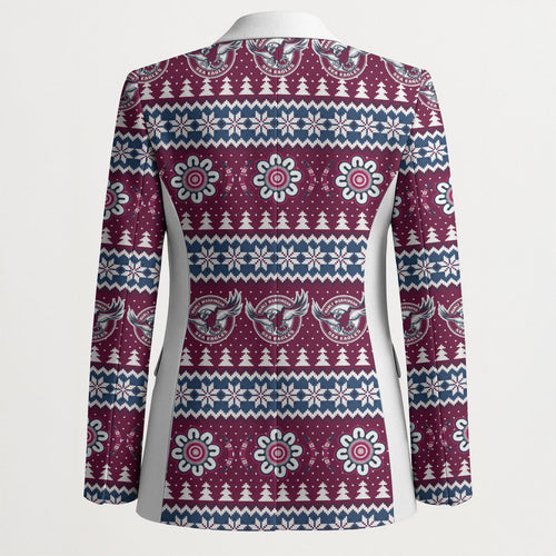 Sea Eagles Rugby Christmas Blazer Aboriginal Seamless Cardigan Inspired