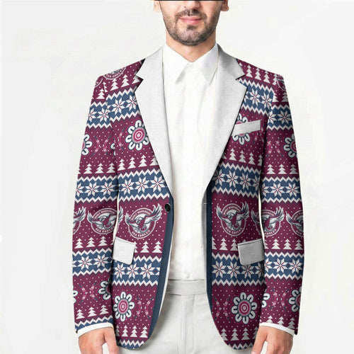 Sea Eagles Rugby Christmas Blazer Aboriginal Seamless Cardigan Inspired