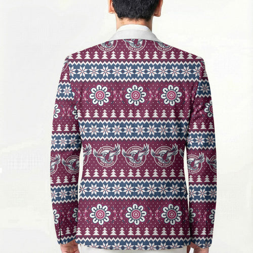 Sea Eagles Rugby Christmas Blazer Aboriginal Seamless Cardigan Inspired