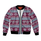 Sea Eagles Rugby Christmas Bomber Jacket Aboriginal Seamless Cardigan Inspired