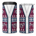 Sea Eagles Rugby Christmas 4 in 1 Can Cooler Tumbler Aboriginal Seamless Cardigan Inspired