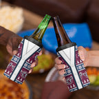 Sea Eagles Rugby Christmas 4 in 1 Can Cooler Tumbler Aboriginal Seamless Cardigan Inspired