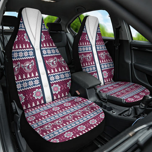 Sea Eagles Rugby Christmas Car Seat Cover Aboriginal Seamless Cardigan Inspired