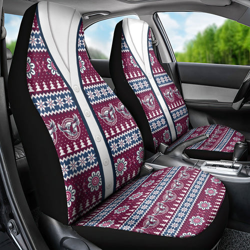 Sea Eagles Rugby Christmas Car Seat Cover Aboriginal Seamless Cardigan Inspired
