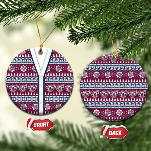 Sea Eagles Rugby Christmas Ceramic Ornament Aboriginal Seamless Cardigan Inspired