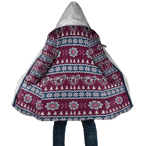 Sea Eagles Rugby Christmas Cloak Aboriginal Seamless Cardigan Inspired