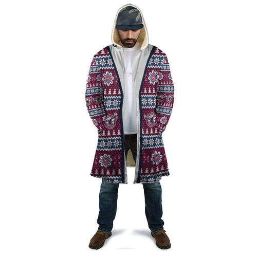 Sea Eagles Rugby Christmas Cloak Aboriginal Seamless Cardigan Inspired
