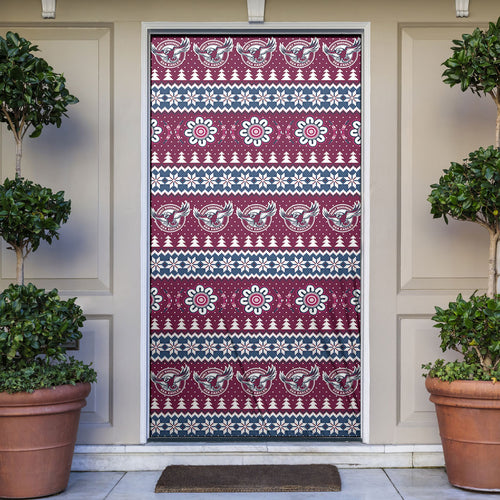 Sea Eagles Rugby Christmas Door Cover Aboriginal Seamless Cardigan Inspired