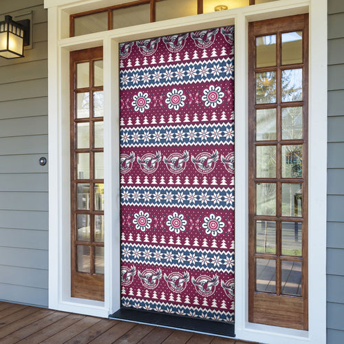 Sea Eagles Rugby Christmas Door Cover Aboriginal Seamless Cardigan Inspired