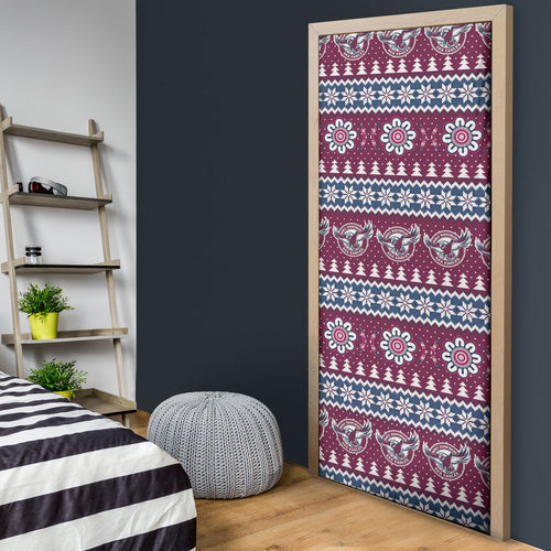 Sea Eagles Rugby Christmas Door Cover Aboriginal Seamless Cardigan Inspired