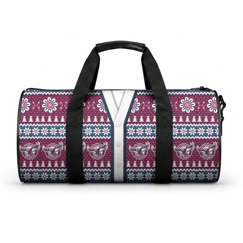 Sea Eagles Rugby Christmas Duffle Bag Aboriginal Seamless Cardigan Inspired