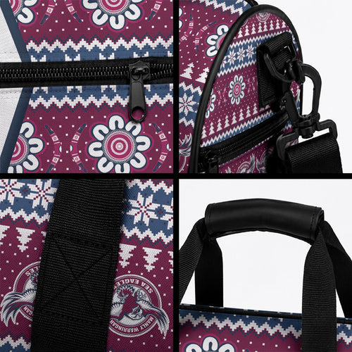Sea Eagles Rugby Christmas Duffle Bag Aboriginal Seamless Cardigan Inspired