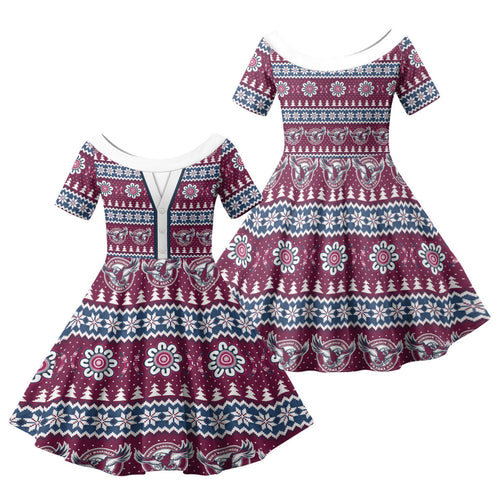Sea Eagles Rugby Christmas Family Matching Short Sleeve Bodycon Dress and Hawaiian Shirt Aboriginal Seamless Cardigan Inspired