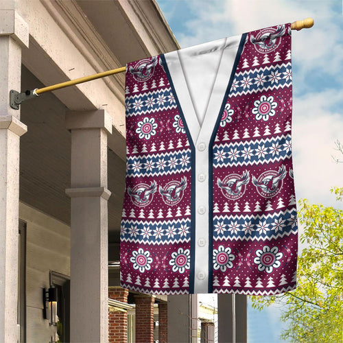 Sea Eagles Rugby Christmas Garden Flag Aboriginal Seamless Cardigan Inspired