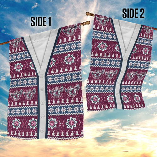 Sea Eagles Rugby Christmas Garden Flag Aboriginal Seamless Cardigan Inspired