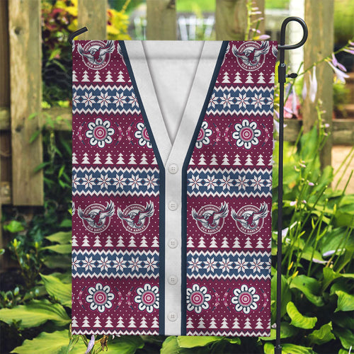 Sea Eagles Rugby Christmas Garden Flag Aboriginal Seamless Cardigan Inspired