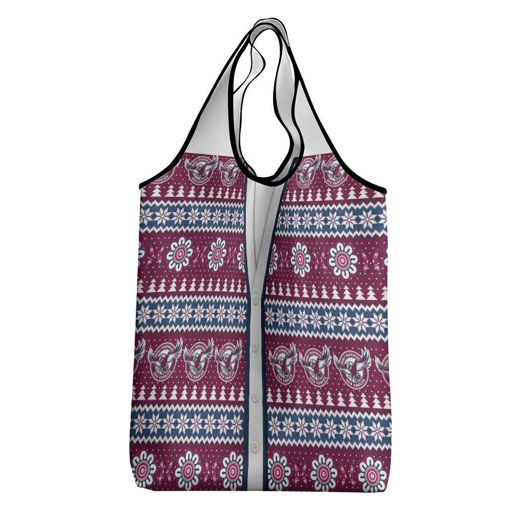 Sea Eagles Rugby Christmas Grocery Bag Aboriginal Seamless Cardigan Inspired
