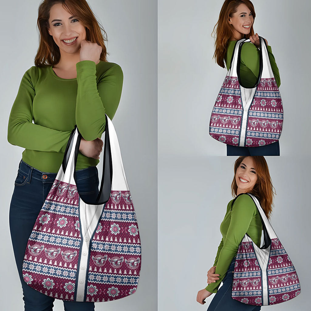 Sea Eagles Rugby Christmas Grocery Bag Aboriginal Seamless Cardigan Inspired