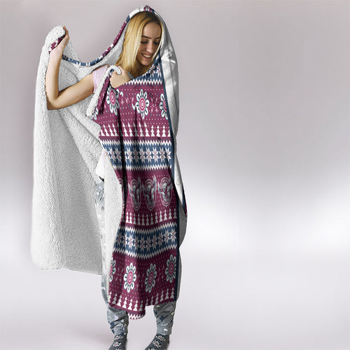 Sea Eagles Rugby Christmas Hooded Blanket Aboriginal Seamless Cardigan Inspired
