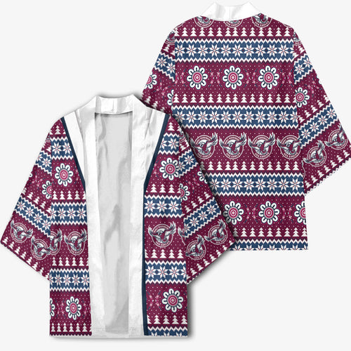 Sea Eagles Rugby Christmas Kimono Aboriginal Seamless Cardigan Inspired