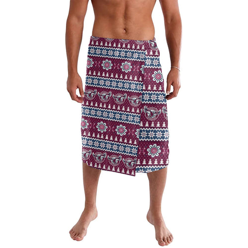 Sea Eagles Rugby Christmas Lavalava Aboriginal Seamless Cardigan Inspired