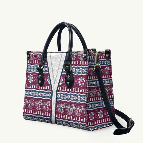 Sea Eagles Rugby Christmas Leather Bag Aboriginal Seamless Cardigan Inspired