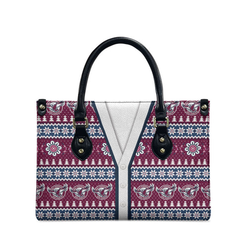 Sea Eagles Rugby Christmas Leather Bag Aboriginal Seamless Cardigan Inspired