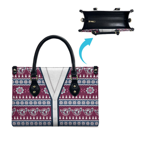 Sea Eagles Rugby Christmas Leather Bag Aboriginal Seamless Cardigan Inspired