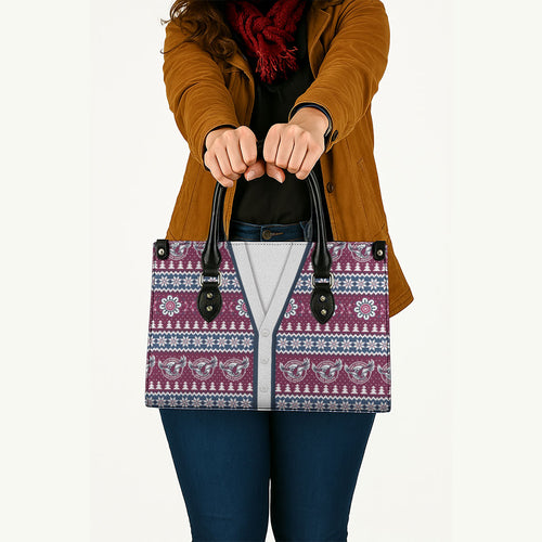 Sea Eagles Rugby Christmas Leather Bag Aboriginal Seamless Cardigan Inspired