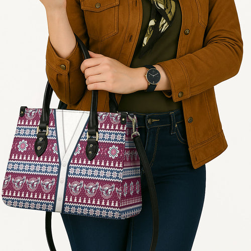 Sea Eagles Rugby Christmas Leather Bag Aboriginal Seamless Cardigan Inspired