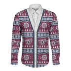 Sea Eagles Rugby Christmas Long Sleeve Button Shirt Aboriginal Seamless Cardigan Inspired