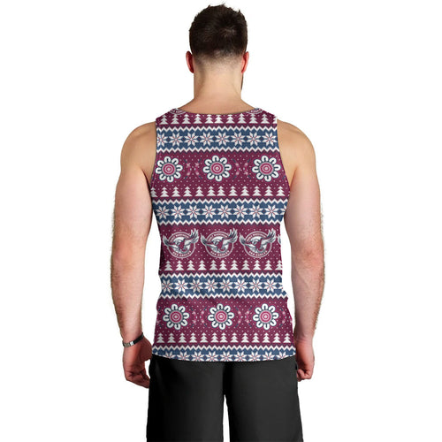 Sea Eagles Rugby Christmas Men Tank Top Aboriginal Seamless Cardigan Inspired