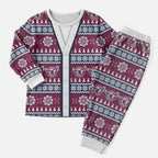 Sea Eagles Rugby Christmas Pajama Set Aboriginal Seamless Cardigan Inspired