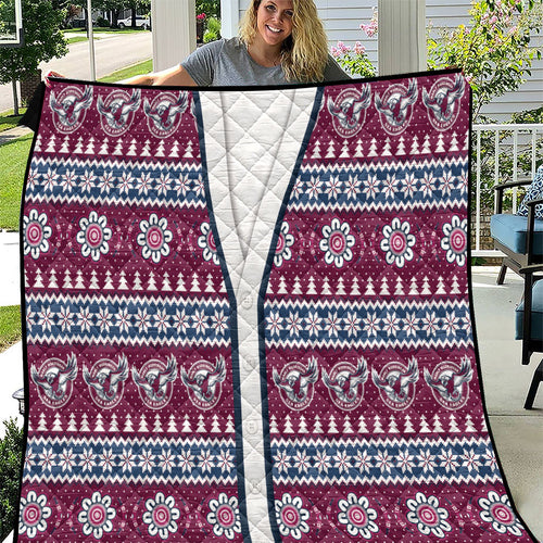 Sea Eagles Rugby Christmas Quilt Aboriginal Seamless Cardigan Inspired