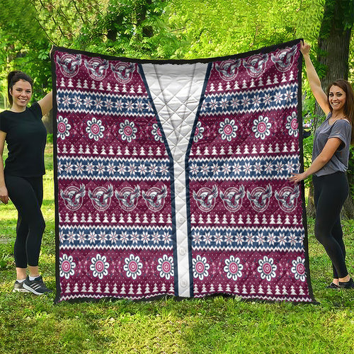 Sea Eagles Rugby Christmas Quilt Aboriginal Seamless Cardigan Inspired