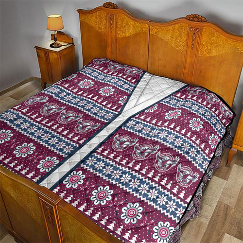 Sea Eagles Rugby Christmas Quilt Aboriginal Seamless Cardigan Inspired